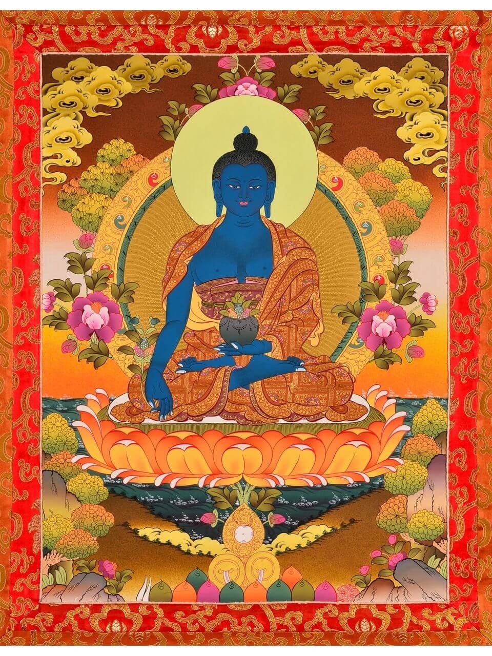 Thangka Medicine Buddha